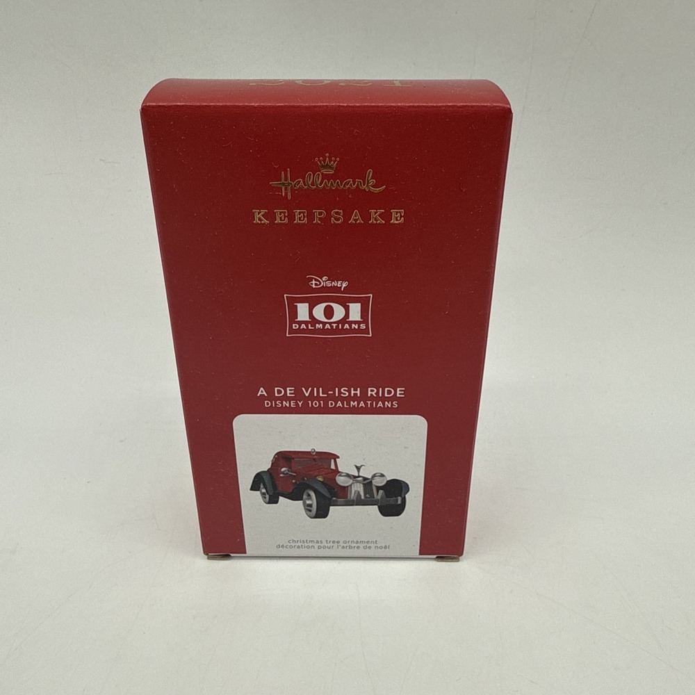 2021 Hallmark Keepsake Disney 101 Dalmatians A De Vil-ish Ride Ornament